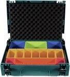 Makita Werkzeugkoffer MAKPAC 1 Systemkoffer + Boxeneinsatz mit farbigen Boxen P-83652