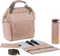 L&Auml;SSIG Wickelrucksack Glam, Goldie, Backpack Rose, PETA-approved vegan