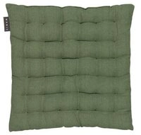 Linum Sitzkissen Sitzkissen 40x40 cm Pepper dunkles olivgr&uuml;n, Sitzkissen, 40,00cm,