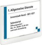 DURABLE Hinweisschild 02 T&uuml;rschild CLICK SIGN, Rahmen wei&szlig;, 149 x 105,5 mm,