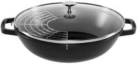 Staub Kochtopf Wok 30 cm mit Deckel Gusseisen