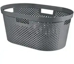 Curver W&auml;schekorb Infinity Recycled 40L, Mit 4 Griffen grau
