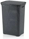 kela W&auml;schebox Brasilia, Klappdeckel, 60 L, Flecht-Look, flexibel einsetzbar, 2