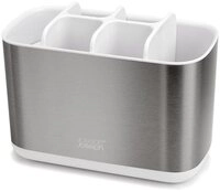 Joseph Joseph Zahnb&uuml;rstenhalter EasyStore, 14 x 10 x 18 cm, aus Edelstahl,