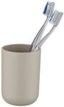 WENKO Badaccessoire-Set WENKO Zahnputzbecher Brasil Taupe