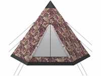 vidaXL Kuppelzelt Zelt für 4 Personen Mehrfarbig, (4 tlg)