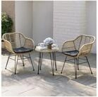 HTI-Line Balkonset Terrassenm&ouml;bel Ibiza, (3-tlg., 2x St&uuml;hle, 1x Tisch, inkl.