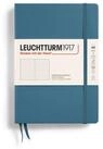 Leuchtturm1917 Notizbuch Medium A5 Hardcover Stone Blue Dotted