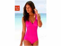 LASCANA Badeanzug mit toller Rückenlösung und Shaping-Effekt, rosa