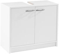 Waschbeckenunterschrank SMASH, B 63 cm, H 55 cm wei&szlig; matt, 2 T&uuml;ren, mit