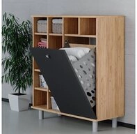 Vicco W&auml;scheschrank Fynn, Anthrazit/Goldkraft Eiche, 78.4 x 91.6 cm (1-St)