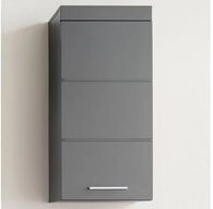 trendteam H&auml;ngeschrank Amanda Badezimmerschrank Oberschrank Badm&ouml;bel Grau Hochglanz