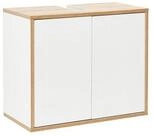 FACKELMANN Waschbeckenunterschrank Finn, Badschrank, Badm&ouml;bel, Staurauml&ouml;sung