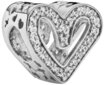 Pandora Kettenanh&auml;nger Pandora Funkelndes Freihand-Herz Charm 798692C01...