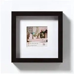 Walther Design Bilderrahmen 3D Holzrahmen Stockholm schwarz 20x20 cm