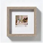 Walther Design Bilderrahmen 3D Holzrahmen Stockholm grau 20x20 cm
