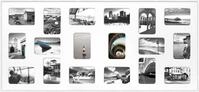 nielsen Bilderrahmen Aluminium Bilderrahmen Collage Pixel, (1 St)