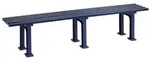 Blome Gartenbank Gartenbank Mono l, 3-Sitzer, Pflegeleichter Kunststoff, Wei&szlig; blau