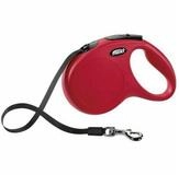 flexi Flexileine FLEXI Rollleine New CLASSIC Gurt - 5m, bis 25kg Farbe: Rot
