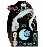 flexi Flexileine FLEXI Rollleine New COMFORT Gurt - 5m, bis 15kg Farbe: hellblau