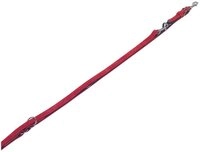 Nobby Hundeleine F&uuml;hrleine Velours rot (Lollipop)