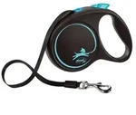 flexi Hundeleine Hundeleine BLACK DESIGN 5 m Blau Gr&ouml;&szlig;e M, (Packung)