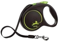 flexi Hundeleine Hundeleine BLACK DESIGN 5 m Gr&ouml;&szlig;e M gr&uuml;n, (Packung)