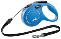 flexi Flexileine FLEXI Rollleine New CLASSIC Seil - 3m, bis 8kg Farbe: Blau