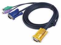 Aten DVI-Switch ATEN KVM Kabel 2L-5202P, SPHD, PS/2, 1,8 m