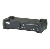 Aten CS1922 2-Port USB 3.0 4K DisplayPort KVM Switch Computer-Adapter schwarz