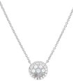 Fossil Kette mit Anh&auml;nger Schmuck Geschenk Silber 925 Halsschmuck, mit Perlmutt, mit