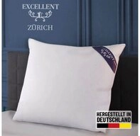 Excellent Federkopfkissen Z&uuml;rich, Kopfkissen in 40x80 und 80x80, F&uuml;llung: 70%