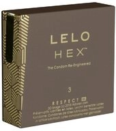 Lelo XXL-Kondome Lelo HEX Respect XL Packung mit, 3 St., gro&szlig;e und d&uuml;nne Kondome