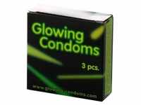 Dansex Einhand-Kondome Leuchtkondome Glowing Condoms 3 St. bunt