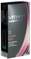 VITALIS Kondome PREMIUM Super Thin (extra d&uuml;nne Kondome) Packung mit, 12 St.,