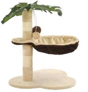 vidaXL Kratzbaum, Katzenbaum mit Sisal-Kratzstange 50 cm Beige und Braun