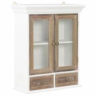 vidaXL K&uuml;chenbuffet vidaXL Wandschrank Wei&szlig; 49x22x59 cm Holzwerkstoff