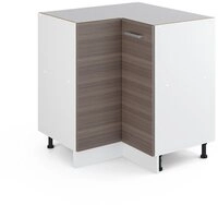 Vicco Eckunterschrank R-Line, Grau/Wei&szlig;, 75.6 cm ohne Arbeitsplatte (1-St)
