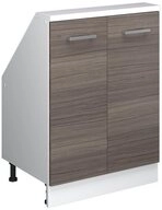 Vicco Unterschrank R-Line, Edelgrau/Wei&szlig;, 60 cm mit 2 T&uuml;ren (1-St)