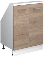 Vicco Unterschrank R-Line, Sonoma/Wei&szlig;, 60 cm mit 2 T&uuml;ren (1-St)