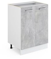 Vicco Unterschrank R-Line, Beton/Wei&szlig;, 60 cm ohne Arbeitsplatte (1-St)