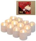 Idena LED-Kerze Idena 30469 - LED Teelichter, 12 St&uuml;ck in Warmwei&szlig;,...