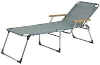 Fiam Gartenliege Sonnenliege Amigo 40 plus Salbei mit Armlehne von FIAM