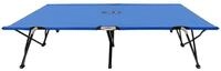 vidaXL Gartenliege, Doppelliege Klappbar Blau Stahl