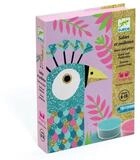 DJECO Kreativset Bastelpackung Sandbild mit Farb- und Glitzersand