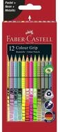 Faber-Castell Buntstift Color Set Grip Pastel, Neon And Metallic 12 Pieces...