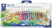 STAEDTLER Buntstift Noris&reg; junior, (18-tlg), 3in1 (Bunt-/ Wachs-/...
