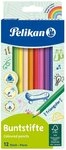 Pelikan Buntstift Pelikan Buntstifte dreieckig, bunt, Minenst&auml;rke 3mm, 12er Set