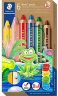 STAEDTLER Buntstift Noris&reg; junior 140 3 in 1 Kindermalstifte 140 C6