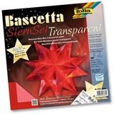Folia Papierstern folia Bastelset Bascetta Stern &Oslash;40cm 115g/m&sup2; rot 30x30cm 32...